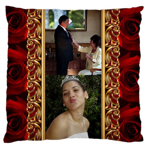 My Rose Large Cushion Case (2 Sided) By Deborah Front