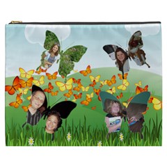 Field of Butterflies Cosmetic Bag (XXXL) 2 sides