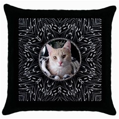 Bold Black Throw Pillow Case - Throw Pillow Case (Black)