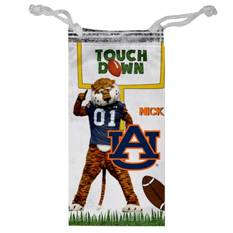 Jewelry Bag Auburn University Football By Pat Kirby Front