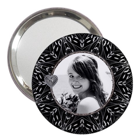 Pretty Black 3  Handbag Mirror By Lil Front