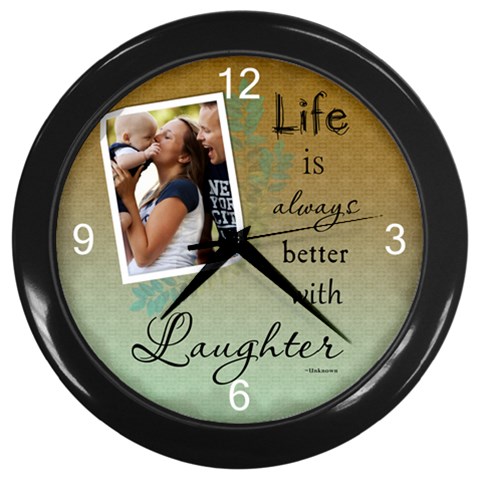 Laughter Wall Clock By Lil Front