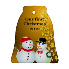 Our First Christmas Bell Ornament (2 Sides)