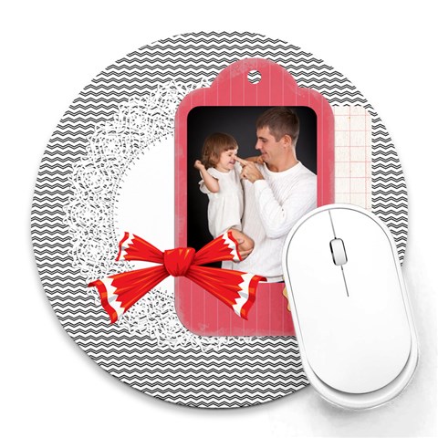 Xmas By Jo Jo 8 x8  Round Mousepad - 1