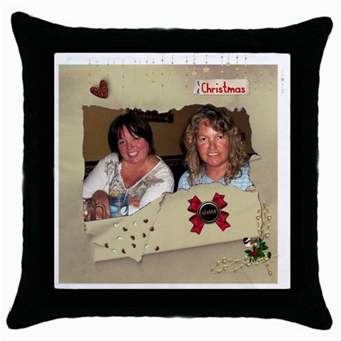 Throw Pillow Case Sisters By Pat Kirby Front