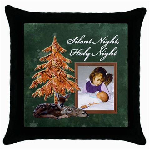 Silent Night Throw Pillow By Kim Blair Front
