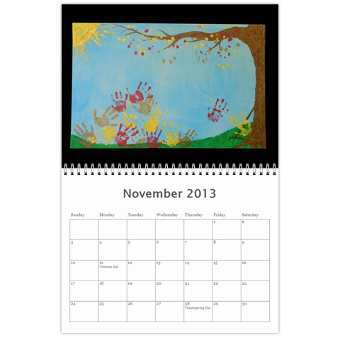 2013 Calendar By Rebecca Allen Nov 2013