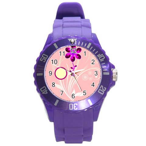 Purple Flower Watch By Birkie Front