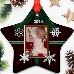 2024 Star Snowflake Ornament (2 Sides) - Star Ornament (Two Sides)