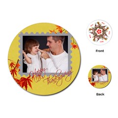 thanks giving - Playing Cards Single Design (Round)