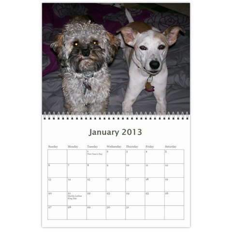 Calendar For Mom By Courtney Jan 2013