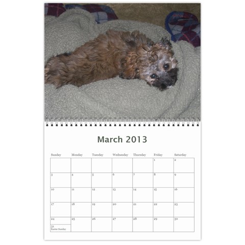 Calendar For Mom By Courtney Mar 2013