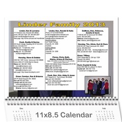 Linder Calendar 2013 - Wall Calendar 11  x 8.5  (12-Months)