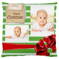 merry christmas, xmas, happy new year  - Large Cushion Case (One Side)