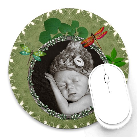 Nature Round Mousepad By Lil Front