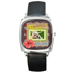 merry christmas - Square Metal Watch