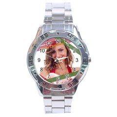 merry christmas - Stainless Steel Analogue Watch