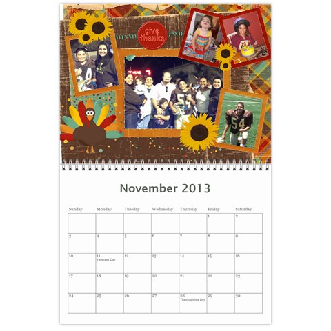 Calendar 2013 By Karen Betancourt Nov 2013