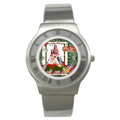 merry christmas - Stainless Steel Watch