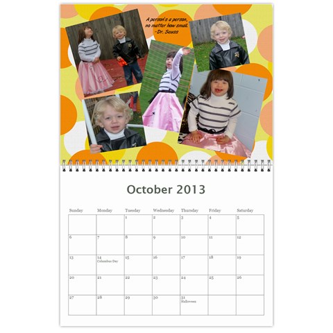 2013 Calender By Kellyjanine2 Yahoo Com Oct 2013