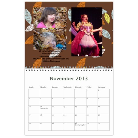 2013 Calender By Kellyjanine2 Yahoo Com Nov 2013