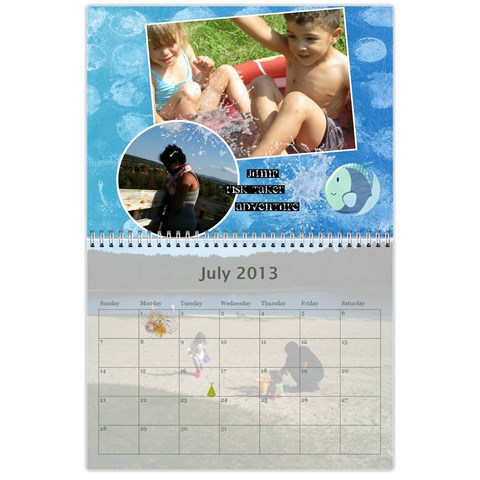 Calendar 2013 For Jisca By Elizabeth Marcellin Jul 2013