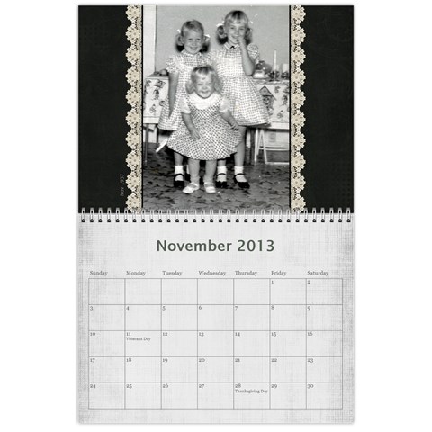 Sisters Calendar For Nesi By Debra Macv Nov 2013