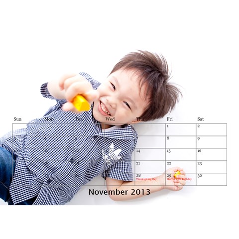 Desktop Calendar By Vivi Nov 2013