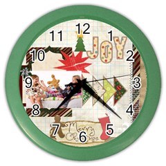 merry christmas (4 styles) - Color Wall Clock