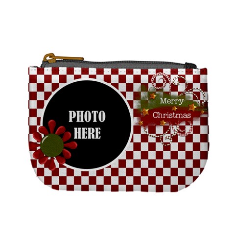 Christmas Clusters Coin Bag 1 By Lisa Minor Front