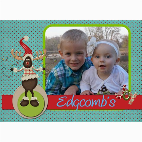 Christmas Card 2012 By Amanda 7 x5  Photo Card - 2