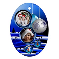 Christmas - Oval Ornament (Two Sides)