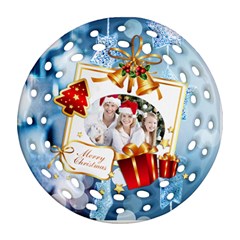 Christmas - Round Filigree Ornament (Two Sides)