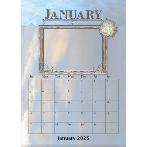 Lovely Desktop Calendar 6 x8 5  By Lil Jan 2025