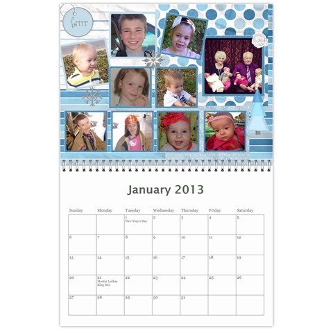 2013 Calendar By Jennifer Jan 2013