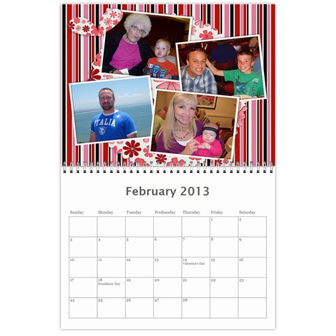 2013 Calendar By Jennifer Feb 2013