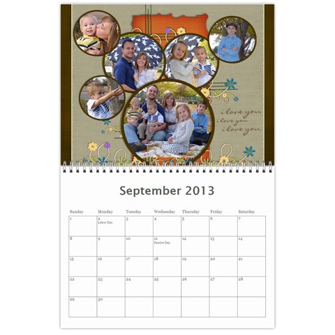 2013 Calendar By Jennifer Sep 2013