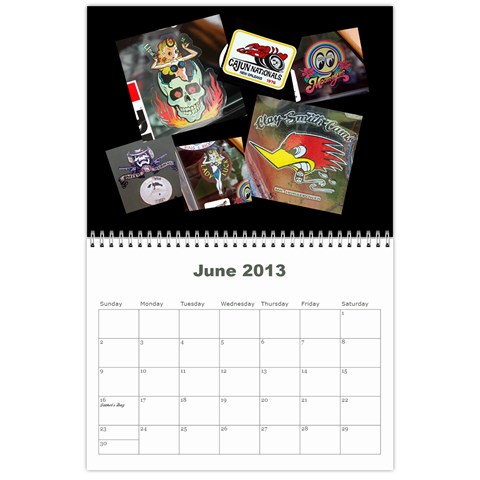 2013 Calendar By J  Richardson Jun 2013