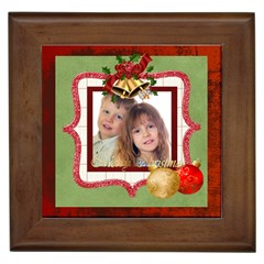 merry christmas - Framed Tile