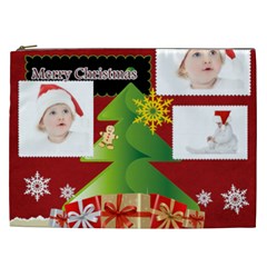 merry christmas, xmas, greeting season (7 styles) - Cosmetic Bag (XXL)