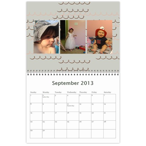 2013 Grandchildren Calendar By Missy Landis Sep 2013