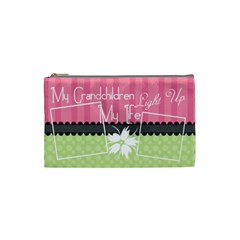 My grandchildren light up my life small cosmetic - Cosmetic Bag (Small)
