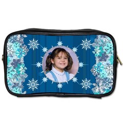 Blue Snowflake Manicure Bag (2 Sides)