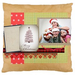 merry christmas - Large Cushion Case (One Side)