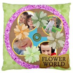 flower kids - Large Cushion Case (Two Sides)