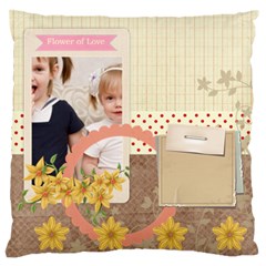 flower kids - Large Cushion Case (One Side)