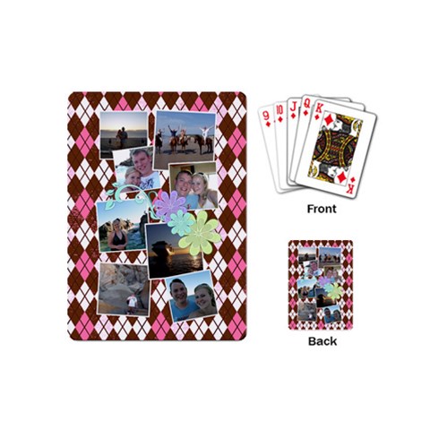 Flower Argyle Playing Cards By Digitalkeepsakes Back