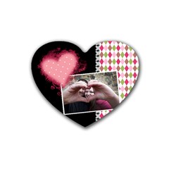 Love - Coasters - Rubber Coaster (Heart)