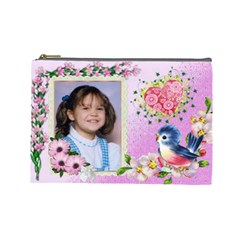 Happy blue Bird Cosmetic bag (large) (7 styles)