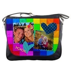 Rainbow Stitch Messenger Bag